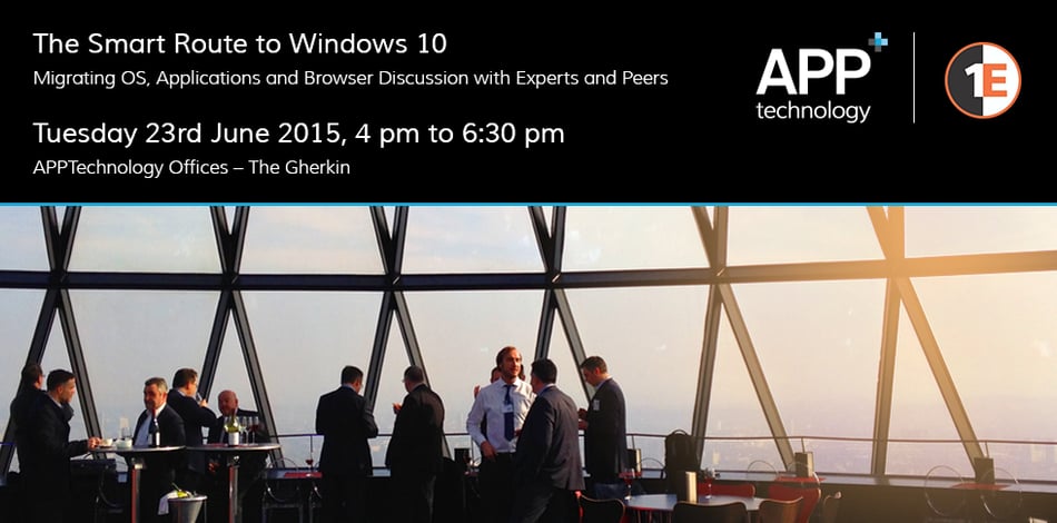 1E and APPtechnology The Smart Route to Windows 10