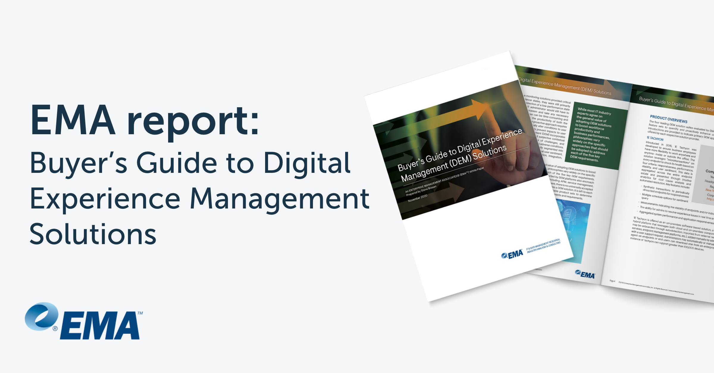 EMA report Buyer’s Guide to Digital Experience Management Solutions